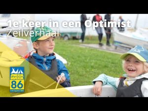 1e keer zeilen in een Optimist